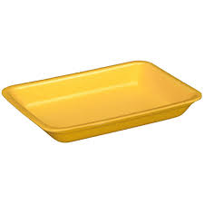 Foam Tray 3PP Yellow 8.63x6.38x1.25"