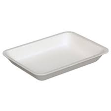 Foam Tray 3PP White 8.63x6.38x1.25"