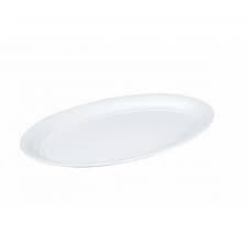 21x14" Platter Oval White Tray