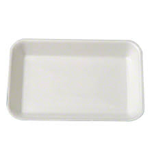 Foam Tray 2 White 8.25x5.75x1"