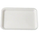 [2SWHITE] Foam Tray 2S White 8.25x5.75x.63"
