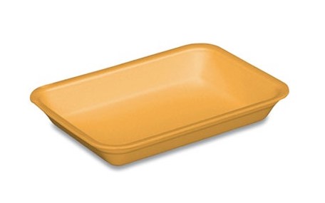 Foam Tray 2PP Yellow 8.25x6x1.13"