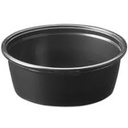[200PCBLK] 2 oz Black Souffle Portion Cup Plastic PP