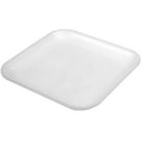 [1WHITE] Foam Tray 1 White 5.25x5.25x1"