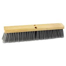 Broom 18" Push Black Soft Bristle