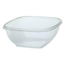 32 oz Square Bowl Tamper Clear PET Closeout