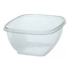 48 oz Square Bowl Tamper Clear PET Closeout