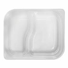 2 Comp 18 oz Clear Snack Container PET Closeout