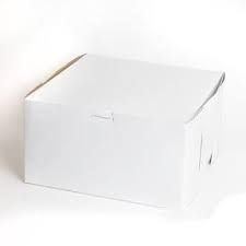 16x16x5" Cake Box White Clay