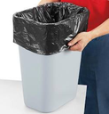 [15933] Liner 15x9x33" Black Heavy Trash Bag 1.7 mil Lo-D