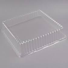 Lid 14x14" Square Dome Clear PET