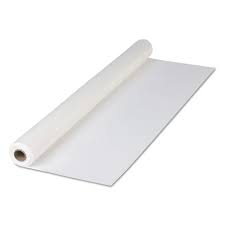 Table Cover 40"x300' Plastic White Roll