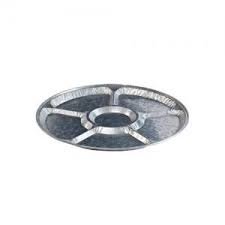 12" Round Lazy Susan Aluminum 6 Comp