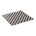 [12DRY-BLACK] 12x12" Greaseproof Sheet Black White Checkered