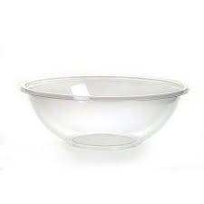 20 lb 320 oz Bowl Round Clear PET