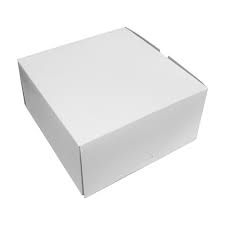 12x12x6" Cake Box White Clay
