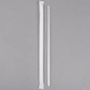 [10STRAW] 10" Clear Plastic Straw Wide Wrapped TGW4300