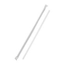 [10STR] 10" Clear Plastic Straw Wrapped