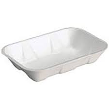 Foam Tray 10K White 10.75x5.88x2"