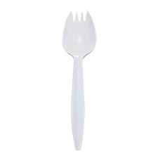 Spork Medium Weight White