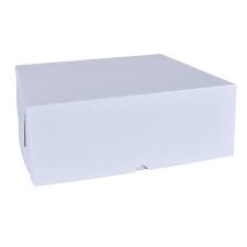 10x10x5" Cake Box White Clay