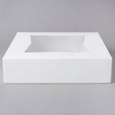 [10102WINDOW] 10x10x2.5" Cake Box White Window Auto