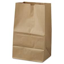 25 lb Paper Bag Heavy Duty Brown Kraft 8.25x5.13x18"