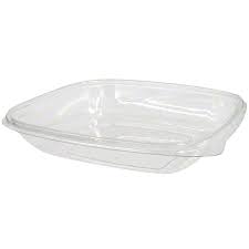 5 lb 80 oz Bowl Square Clear PET Closeout