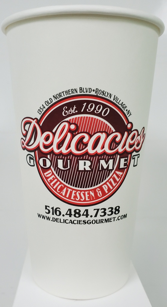 20 oz Hot Cup Paper Delicacies Print