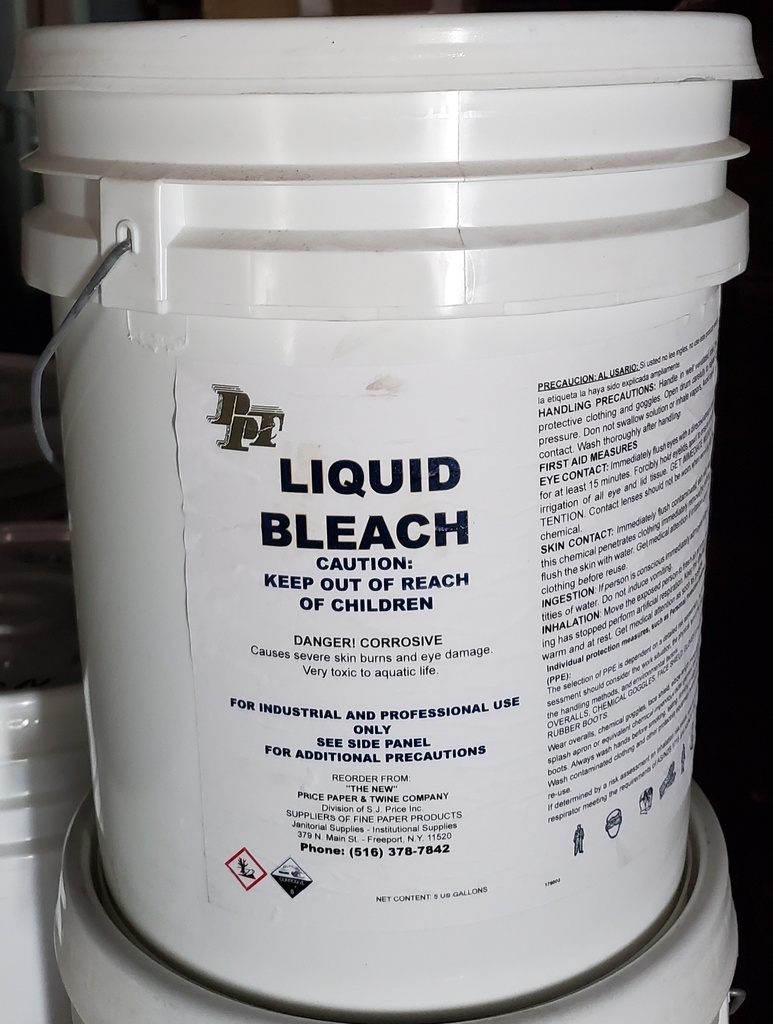 Dish Bleach Sanitizer Low Temp 5 Gallon