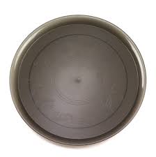 16" Smoke Round Platter Tray EMI