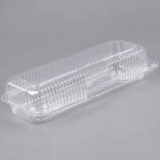 12x5x3" Hinged Clear Plastic Container