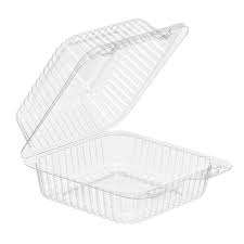 5.25x5.63x2.75" Hinged Clear Container