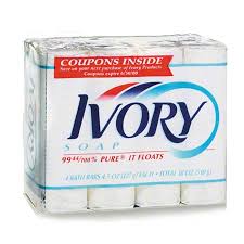 Ivory Bar Soap 3.1 oz Wrapped in Packs of 4