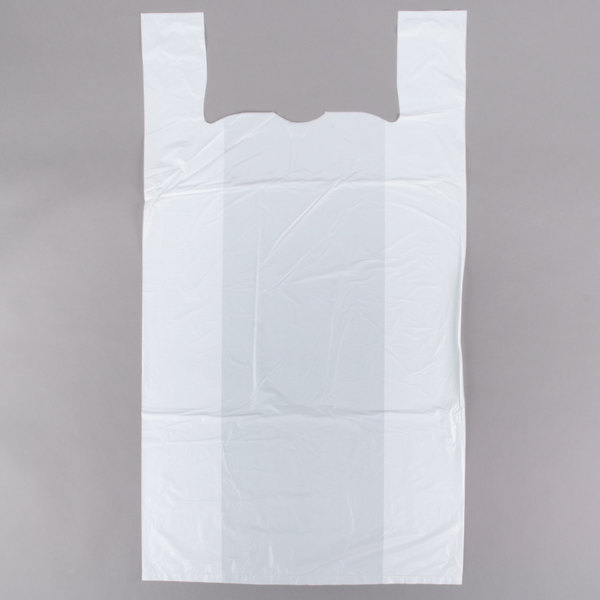 T-Shirt Bag Large 12.5x10x24" 1.4 mil LDPE White