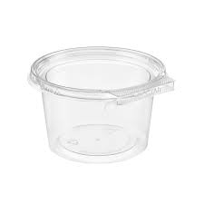 16 oz Round Hinged Tamper Seal Container Flat Lid