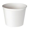 [C-FB85W] 5 lb White Paper Bucket