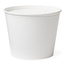 5 lb White Paper Bucket Combo