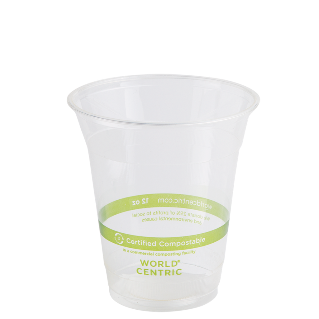 12 oz PLA Clear Plastic Cup