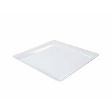 Platter 14x14" Square White