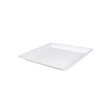 Platter 12x12" Square White Closeout