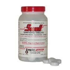 Sanitizing Tablets 100 Per Bottle