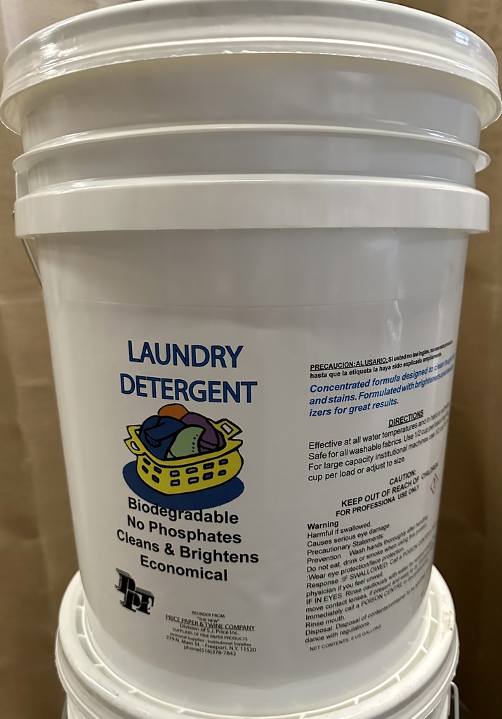 Laundry Detergent Soap Liquid 5 Gallon Drum