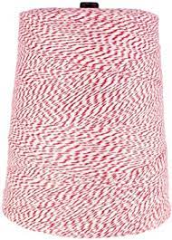 Twine Red/White Variegated 4 Ply Bakery