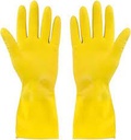 [RUBG] Gloves Rubber Large Yellow 12 Pairs
