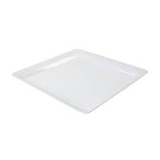 Platter 18x18" Square White