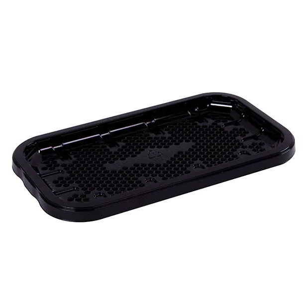 Plastic Tray 17S Black 8.3x4.5x0.65" PET