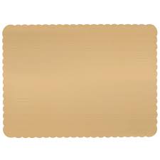 17.75x13.75" Cake Board Gold Half Sheet Corrugated Double Wall