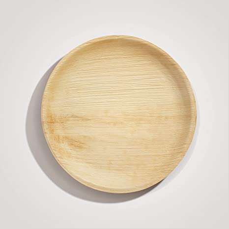 6" Palm Leaf Plate Round Compostable