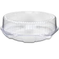 9" Deep Hinged Clear Pie Container High Dome